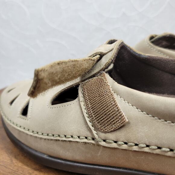 SAS Womens Roamer Shoes 9 Tan Tripad Comfort Leather Slip On Loafer Mocassin - Picture 8 of 12